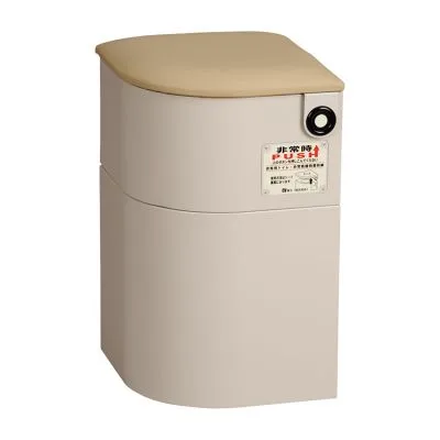 EV椅子トイレ用品付レザークッション 座面:レザークッション 非常用備蓄品セット 24739700 ベージュ 微笑 シコク 690-011 トイレ用品付き 座面レザークッション