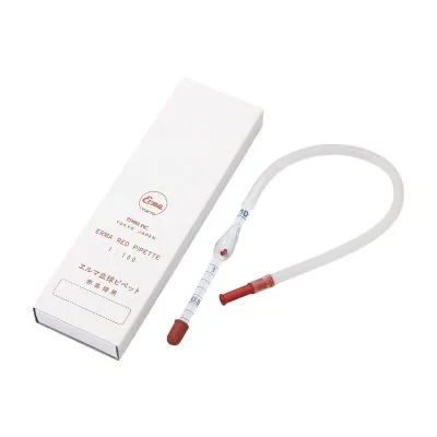 赤血球ピペット ゴム管・吸口付 メランジュール 10219502 エルマ販売 10ポンイリ ゴムカンスイクチツキ