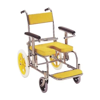 シャワー用車いす 背前後式 シャワーキャリー 06271000 イエロー カワムラサイクル KS2 ステンレスセイ