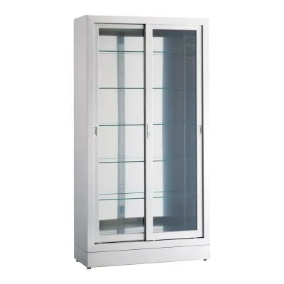器械戸棚 ステンレス製 物品棚 中材 23538300 三方硝子 マツヨシ 松吉医科器械 KS-911NG 90X36X170CM