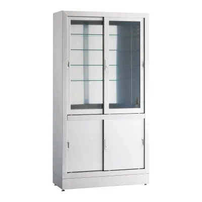 器械戸棚 ステンレス製 物品棚 中材 23538400 側面ステンレス マツヨシ 松吉医科器械 KS-912NG 90X36X170CM