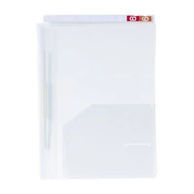 TDカルテバインダー A4横保管用 A4用・透明 カルテフォルダー 08202500 ケルン KS-006Y トウメイ 2ケツ