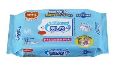 やぶれにくいタイプのおしりふき 清拭タオル 24271400 ハビナース 1005633 72マイイリ