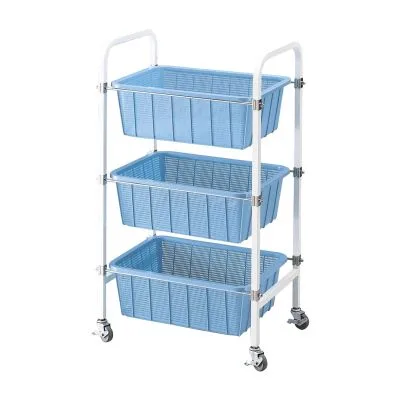 三段ワゴン サプライカート 23331100 日本医理器材 5139-01