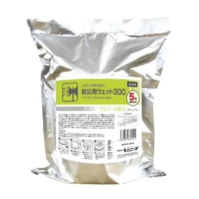 バケツウェット詰替防災用 アルコール 詰替用 おしぼり ディスポタオル 25252101 ニーズ NZW3110 300マイ