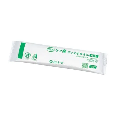 サルバ ケア楽ディスポタオル厚手 からだふきタオル 25461100 白十字 42717 300ホン