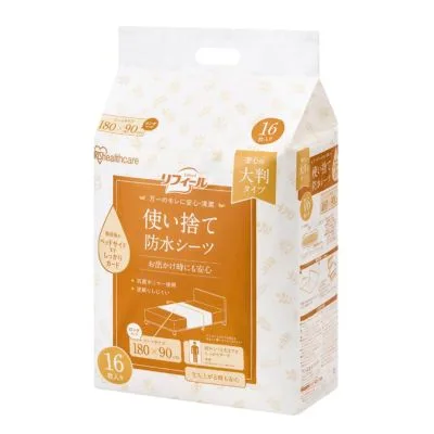 使い捨て防水シーツ 大判・ロング ロングサイズ 介護用シーツ 25616505 アイリスオーヤマ TS-L32 32マイイリ