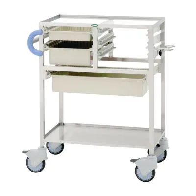 麻酔カート 25617001 ニュートラル サカセ化学工業 C34-T2010M02B ブルー